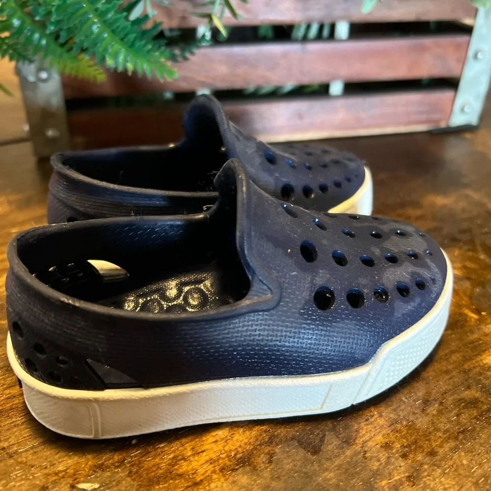 Kids Navy Slip-On Water Shoes